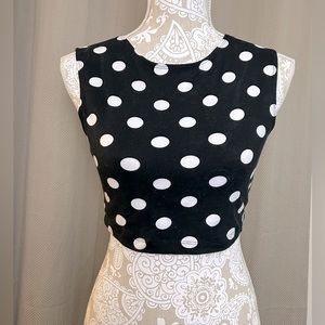 Forever 21 Polka Dot Crop Top